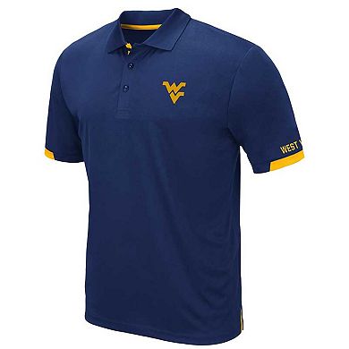 Men's Colosseum Navy West Virginia Mountaineers Big & Tall Santry Polo