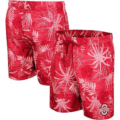 Men's Colosseum Scarlet Ohio State Buckeyes What Else is New Swim Shorts