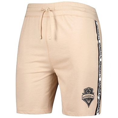 Men's Concepts Sport Tan Seattle Sounders FC Team Stripe Shorts