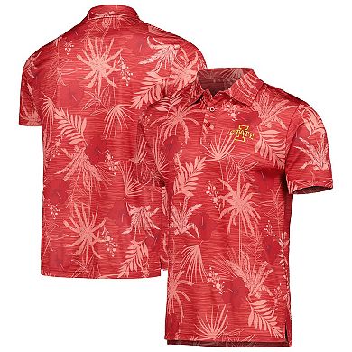 Men's Colosseum Cardinal Iowa State Cyclones Palms Team Polo