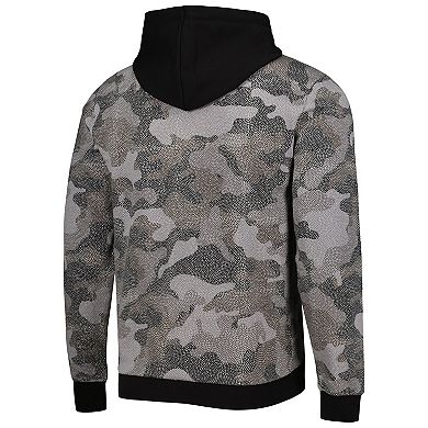 Men's Hugo Boss Black New York Knicks Camo Pullover Hoodie