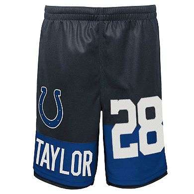 Youth Jonathan Taylor Navy Indianapolis Colts Player Name & Number Shorts