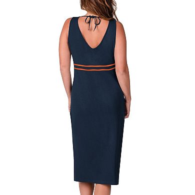 Women's G-III 4Her by Carl Banks Navy Auburn Tigers Training V-Neck Maxi Dress