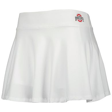 Women's ZooZatz White Ohio State Buckeyes Flowy Skort