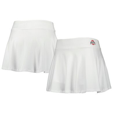 Women's ZooZatz White Ohio State Buckeyes Flowy Skort