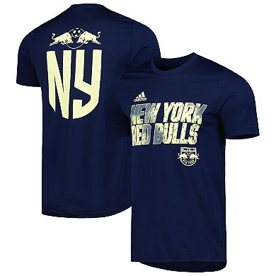 Men's adidas Navy New York Red Bulls Team Jersey Hook AEROREADY T-Shirt