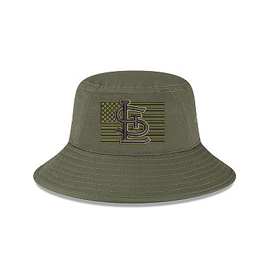 Men's New Era Green St. Louis Cardinals 2023 Armed Forces Day Bucket Hat