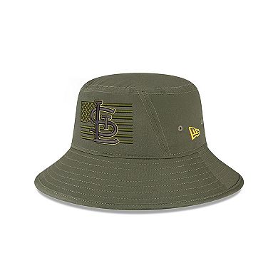 Men's New Era Green St. Louis Cardinals 2023 Armed Forces Day Bucket Hat