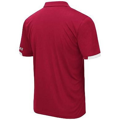 Men's Colosseum Cardinal Arkansas Razorbacks Big & Tall Santry Polo