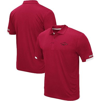 Men's Colosseum Cardinal Arkansas Razorbacks Big & Tall Santry Polo