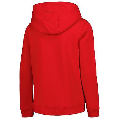 Youth Red Washington Nationals Team Primary Logo Pullover Hoodie