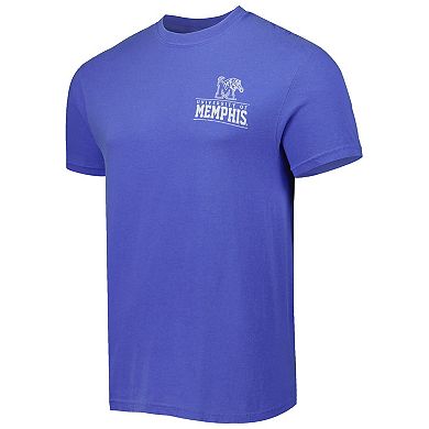 Men's Royal Memphis Tigers Logo Campus Icon T-Shirt