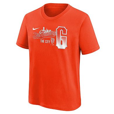 Preschool Nike Orange San Francisco Giants City Connect T-Shirt
