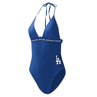 Women's G-III 4Her by Carl Banks Royal Los Angeles Dodgers Full Count One-Piece Swimsuit