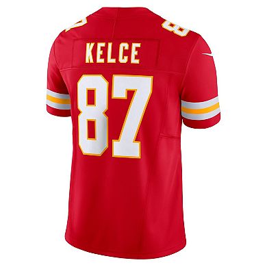 Men's Nike Travis Kelce Red Kansas City Chiefs Vapor F.U.S.E. Limited Jersey