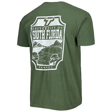 Men's Green South Florida Bulls Logo Campus Icon T-Shirt