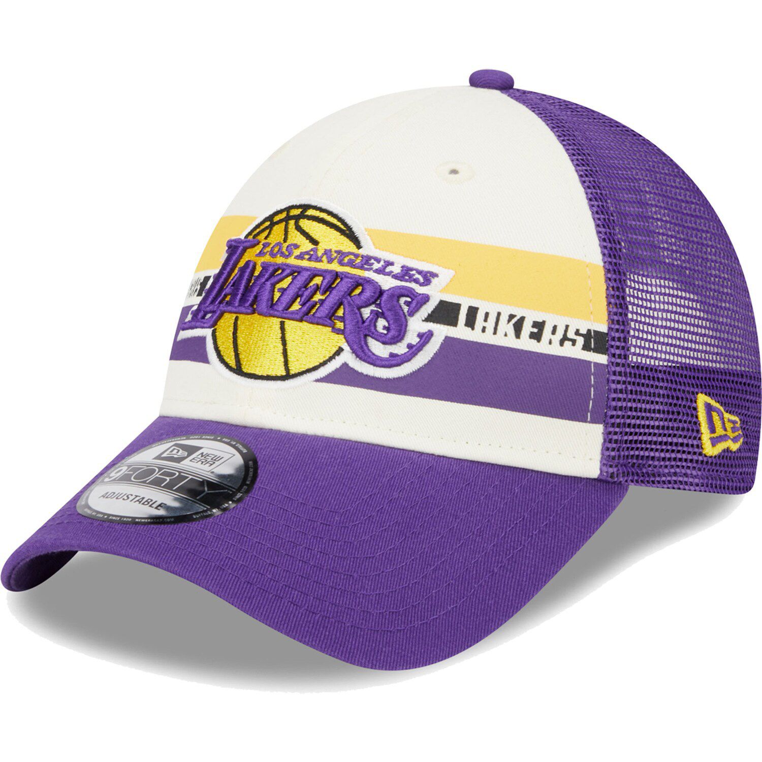 New Era Women's Purple, White Los Angeles Lakers Glitter Patch 9Forty  Snapback Hat