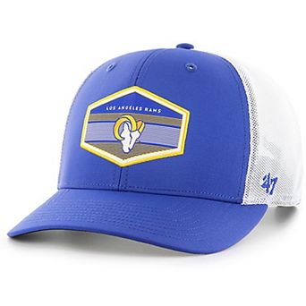 Men's '47 Royal Los Angeles Rams Burgess Trucker Adjustable Hat