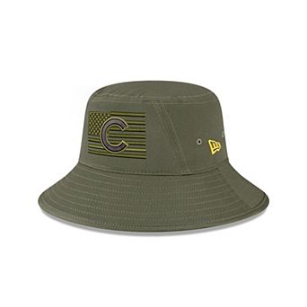 Men's New Era Green Chicago Cubs 2023 Armed Forces Day Bucket Hat