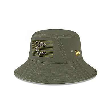 Men's New Era Green Chicago Cubs 2023 Armed Forces Day Bucket Hat