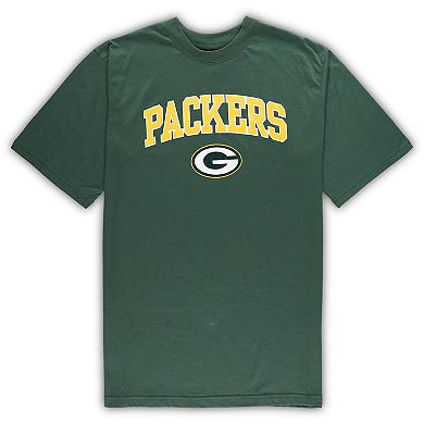 Men's Concepts Sport Green/Heather Gray Green Bay Packers Big & Tall T-Shirt & Pants Sleep Set