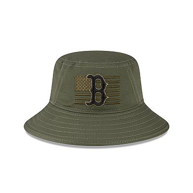 Men's New Era Green Boston Red Sox 2023 Armed Forces Day Bucket Hat