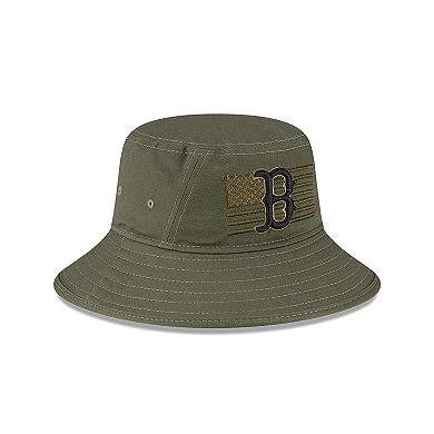 Men's New Era Green Boston Red Sox 2023 Armed Forces Day Bucket Hat