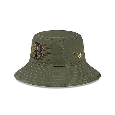 Men's New Era  Green Boston Red Sox 2023 Armed Forces Day Bucket Hat