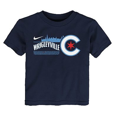 Toddler Nike Navy Chicago Cubs City Connect Graphic T-Shirt
