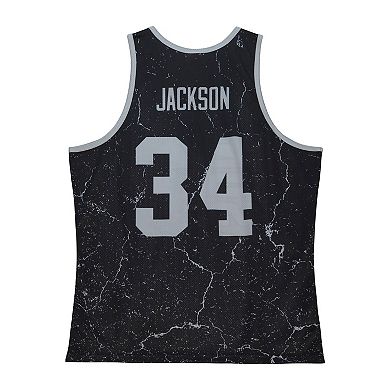 Men's Mitchell & Ness Bo Jackson Black Las Vegas Raiders 1990 Player Burst Tank Top