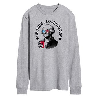 Men's George Sloshington Long Sleeve Graphic Tee