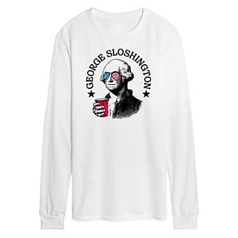 Men's George Sloshington Long Sleeve Graphic Tee