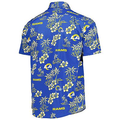 Men's Reyn Spooner Royal Los Angeles Rams Kekai Button-Up Shirt