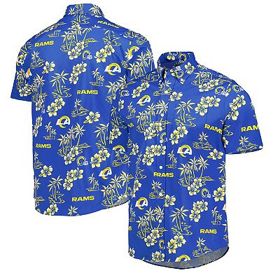 Men's Reyn Spooner Royal Los Angeles Rams Kekai Button-Up Shirt