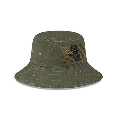 Men's New Era Green Chicago White Sox 2023 Armed Forces Day Bucket Hat