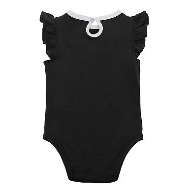 Infant Black/Heather Gray Chicago White Sox Little Fan Two-Pack Bodysuit Set