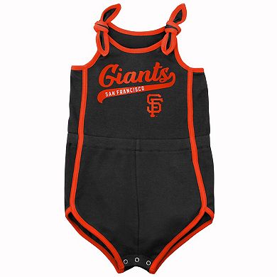 Preschool Black San Francisco Giants Hit & Run Bodysuit
