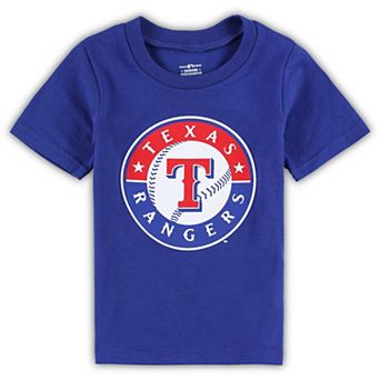 Infant Royal Texas Rangers Team Crew Primary Logo T-Shirt