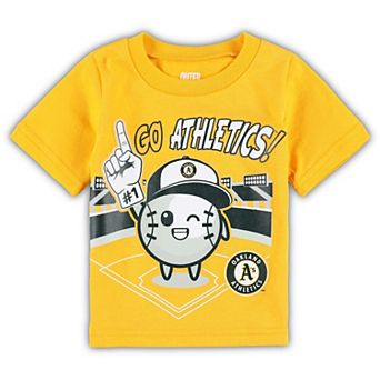 Infant Gold Oakland Athletics Ball Boy T-Shirt