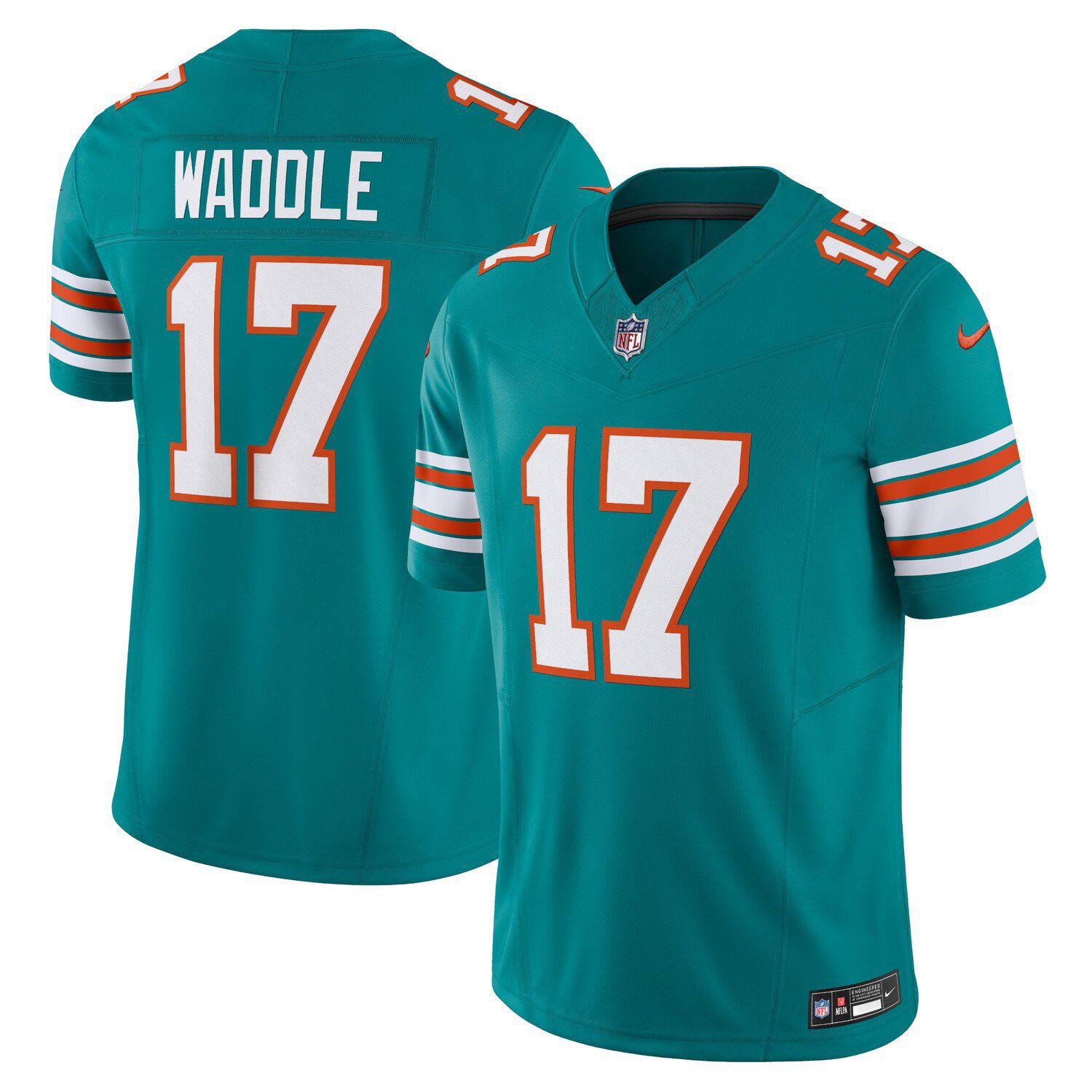 Men's Nike Jaylen Waddle White Miami Dolphins Vapor F.U.S.E. Limited Jersey Size: 3XL