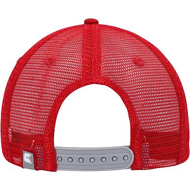 Men's Colosseum  Gray/Crimson Indiana Hoosiers Love Fern Trucker Snapback Hat