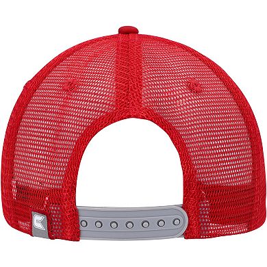 Men's Colosseum Gray/Crimson Indiana Hoosiers Love Fern Trucker Snapback Hat