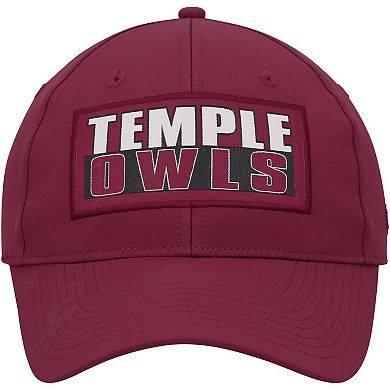 Men's Colosseum Cherry Temple Owls Positraction Snapback Hat