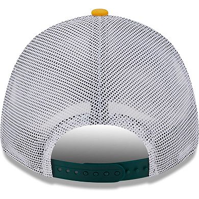 Men's New Era Green Oakland Athletics Two-Tone Patch 9FORTY Snapback Hat