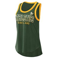 G-III Women's Oakland Athletics Short Sleeve V-Neck T-Shirt Green - Small