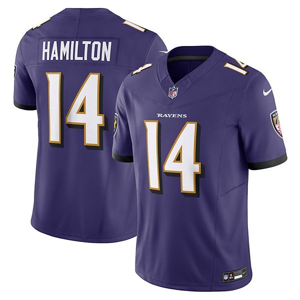 Men's Nike Kyle Hamilton Purple Baltimore Ravens Vapor F.U.S.E. Limited ...