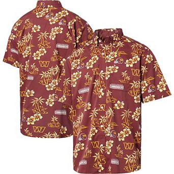 Men's Reyn Spooner Burgundy Washington Commanders Kekai Button-Up Shirt