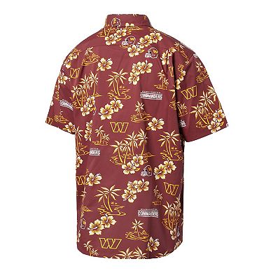 Men's Reyn Spooner Burgundy Washington Commanders Kekai Button-Up Shirt
