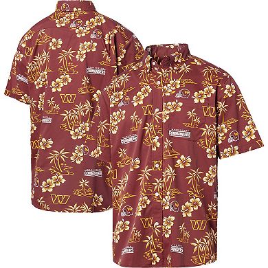 Men's Reyn Spooner Burgundy Washington Commanders Kekai Button-Up Shirt