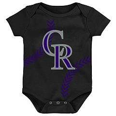 Baby Fanatic 2 Piece Bid and Shoes - MLB Colorado Rockies - White Unisex  Infant Apparel